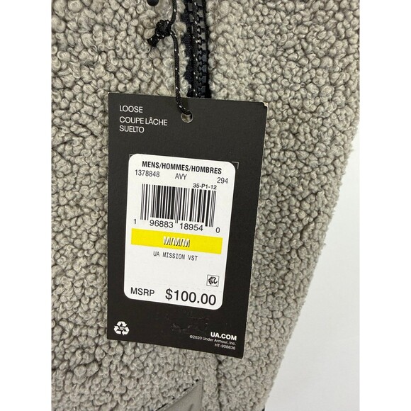 Under Armour Mission Vest Tan NWT MSRP $100 Men’s Size Medium Full Zip - Picture 4 of 5